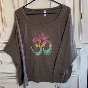 Yoga tee- loose fitting comfy